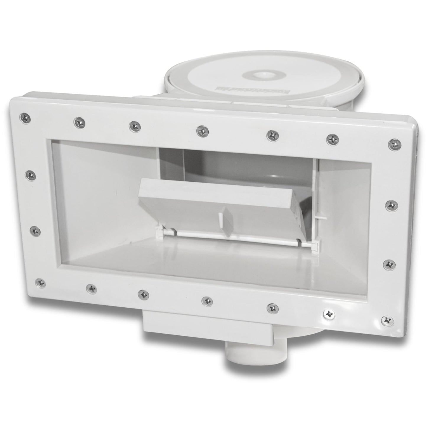 SWIMLINE HYDROTOOLS Standard Wide Mouth Above Ground Pool Skimmer Kit | ALREADY ASSEMBLED | ABS Construction | Pool Skimmer | Wide Mouth | Snap-In & Removable Weir | Above Ground Pool Skimmer