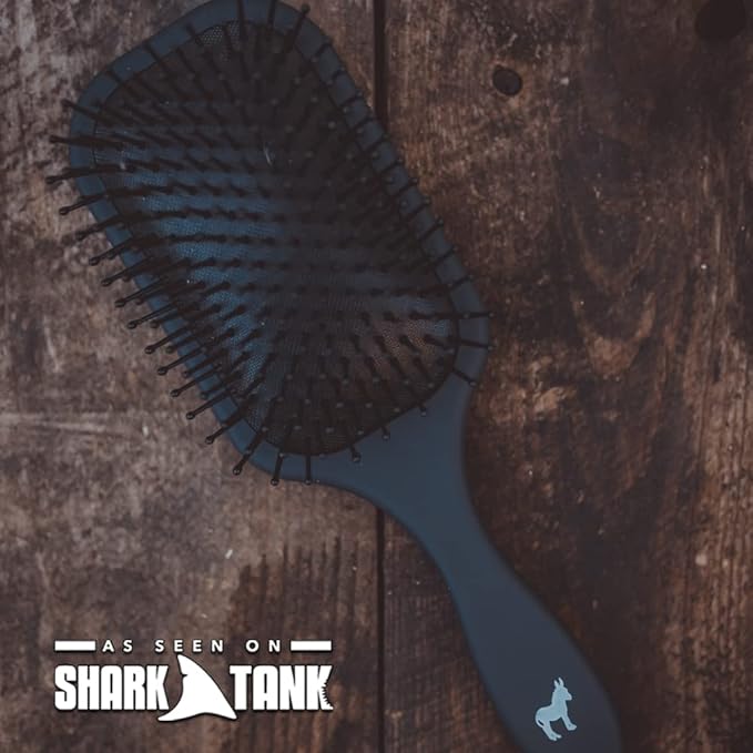 Pete & Pedro Paddle Detangle Hair Brush For Men & Women | Big Cushion Hairbrush Head for Blow-Drying, Detangling, Styling, Straightening & Smoothing Long/Thick/Curly/Wavy Hair | As Seen on Shark Tank