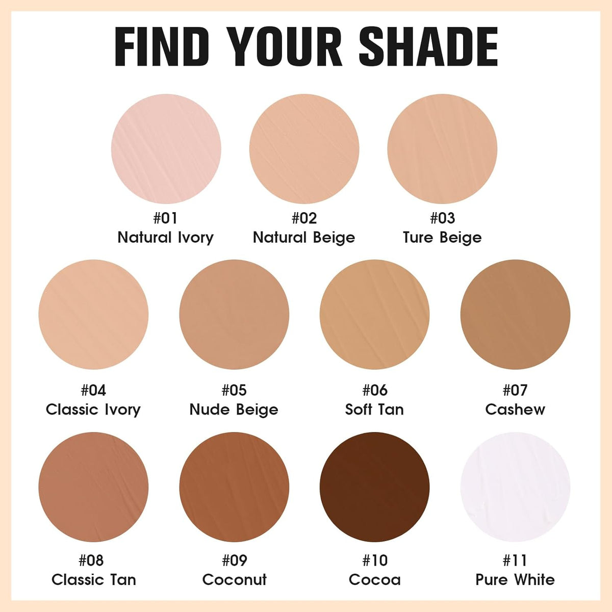 UCANBE Matte Liquid Foundation with Brush, Skincare Serum Foundation Face Makeup with Hyaluronic Acid, Medium to Full Coverage Waterproof Oil Control Longwear, for Mature Skin, Classic Tan, 1 fl. oz.
