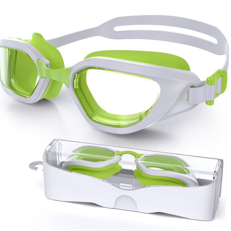Vegemono Swim Goggles, Unisex Adult Swimming Goggles Anti Fog Anti UV No Leakage Wide View for Men Women Youth