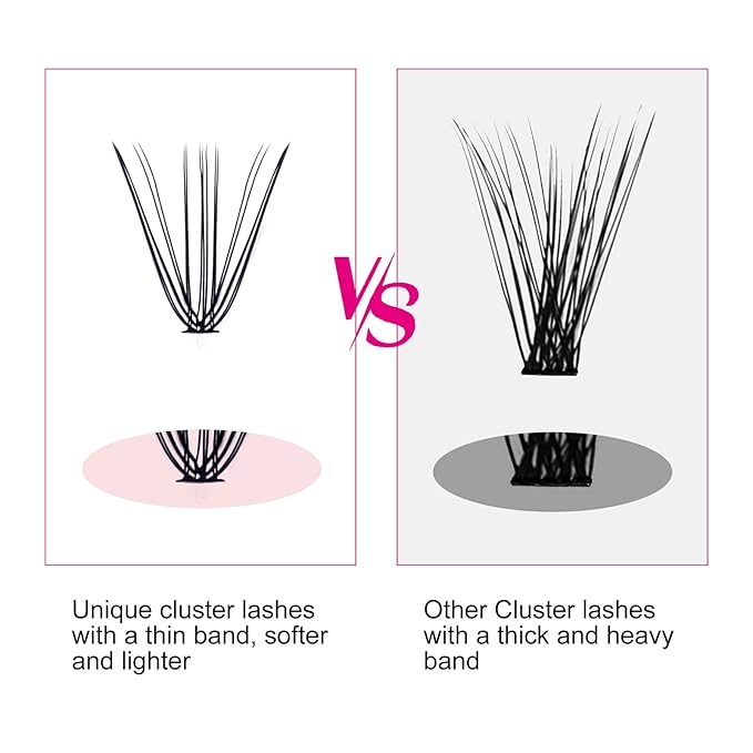 Lash Clusters Extensions Large Tray Individual Lashes 10D 20D Mix Natural Soft C Cur Black Faux Mink Volume Lash Extensions Reusable Artificial Eyelashes (10D+20D-0.07-C, 8-16mm)