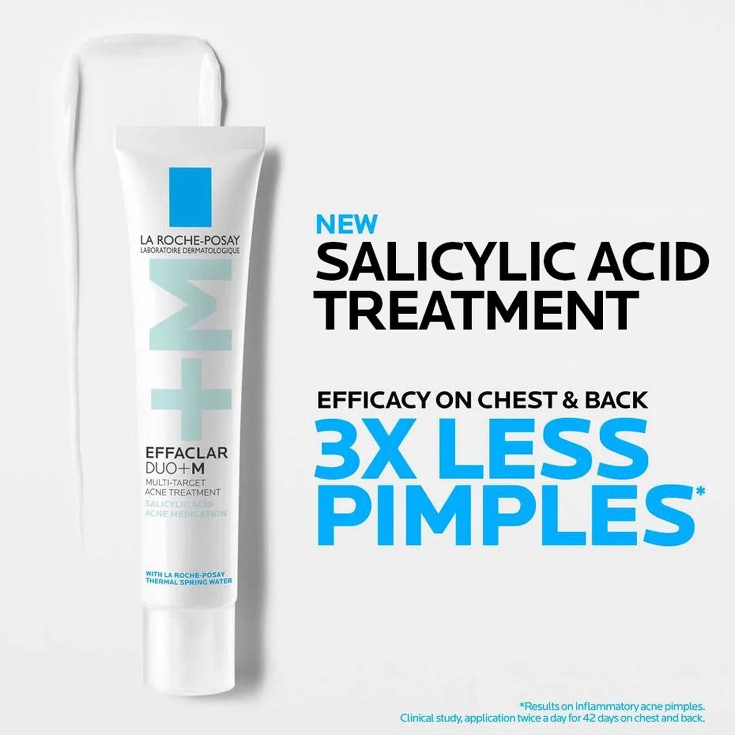 La Roche-Posay Effaclar Salicylic Acid Acne Treatment For Face, Mattifying Acne Gel Cream Spot Treatment for Blackheads, Whiteheads & Pores, Prevents New Pimples, Non-Greasy, Sensitive Skin Safe