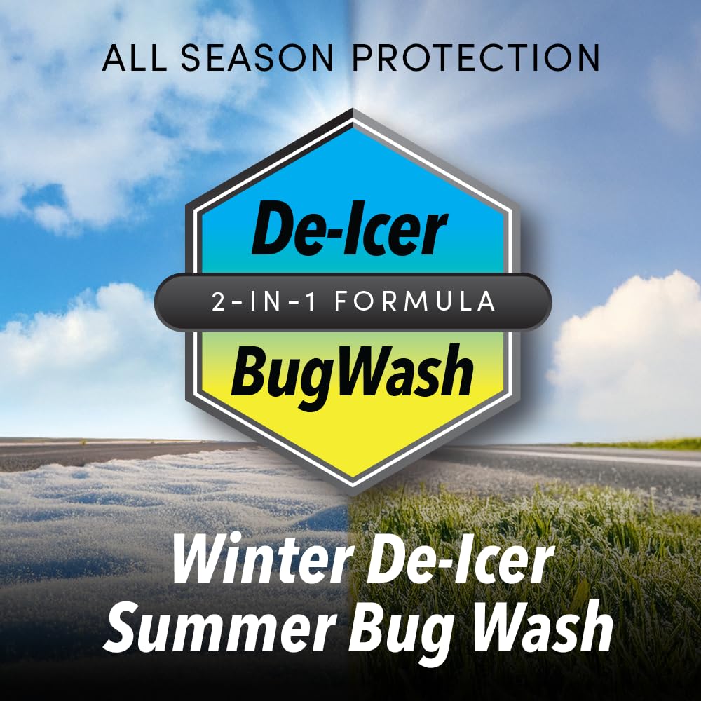 Clean Revolution Advanced All Season Windshield Washer Fluid Ultra Low VOC Formula - Extreme -27°F Winter Protection - Made in USA