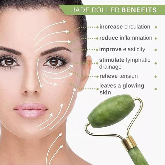 Lymphatic Contour Face Brush with Facial Roller Wet Hair Massager Kit, Self Care Brush Gift Set for Face Lift Lymph Drainage Hair Growth Relax,Christmas Birthday Holiday Gift for Mom Women
