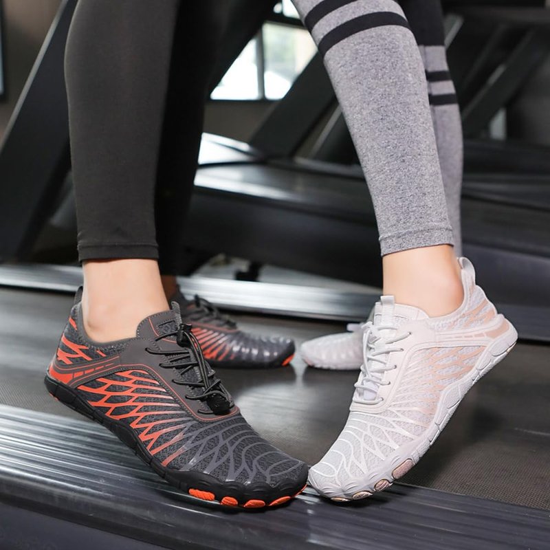 ELETON Barefoot Shoes Women Men Footwear, Wide Toe Box Hiking Zero Drop Non-Slip Quick-Dry River Boat Pool Beach Water Shoes, Lightweight Swimming Running Walking Sneakers Unisex Orange