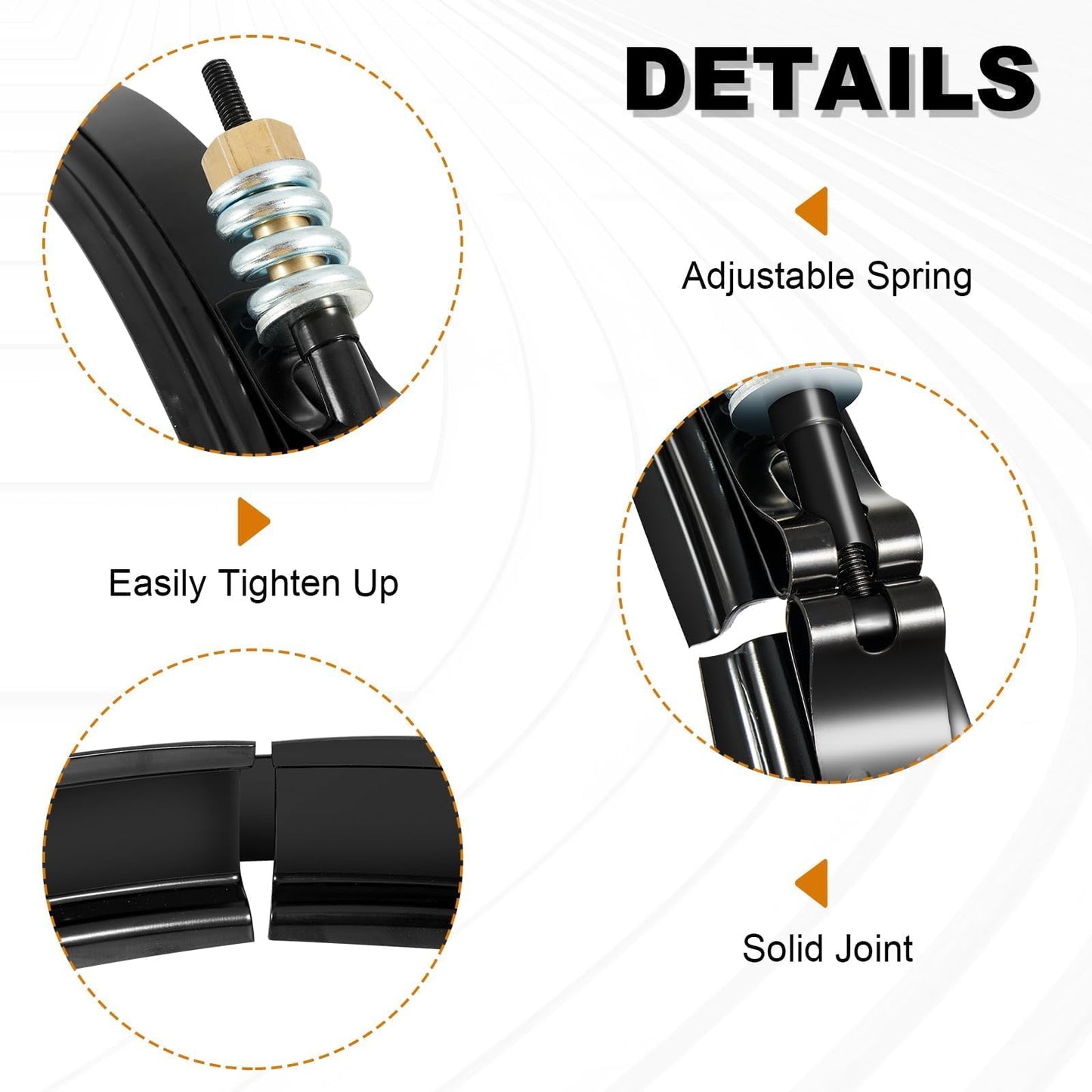 AUTOBABA 190003 Tension Control Clamp Kit Pool and Spa Filter FNS Plus Clean & Clear Plus & Quad DE Filters Steel Pool Filter 23-1/4" Length Black