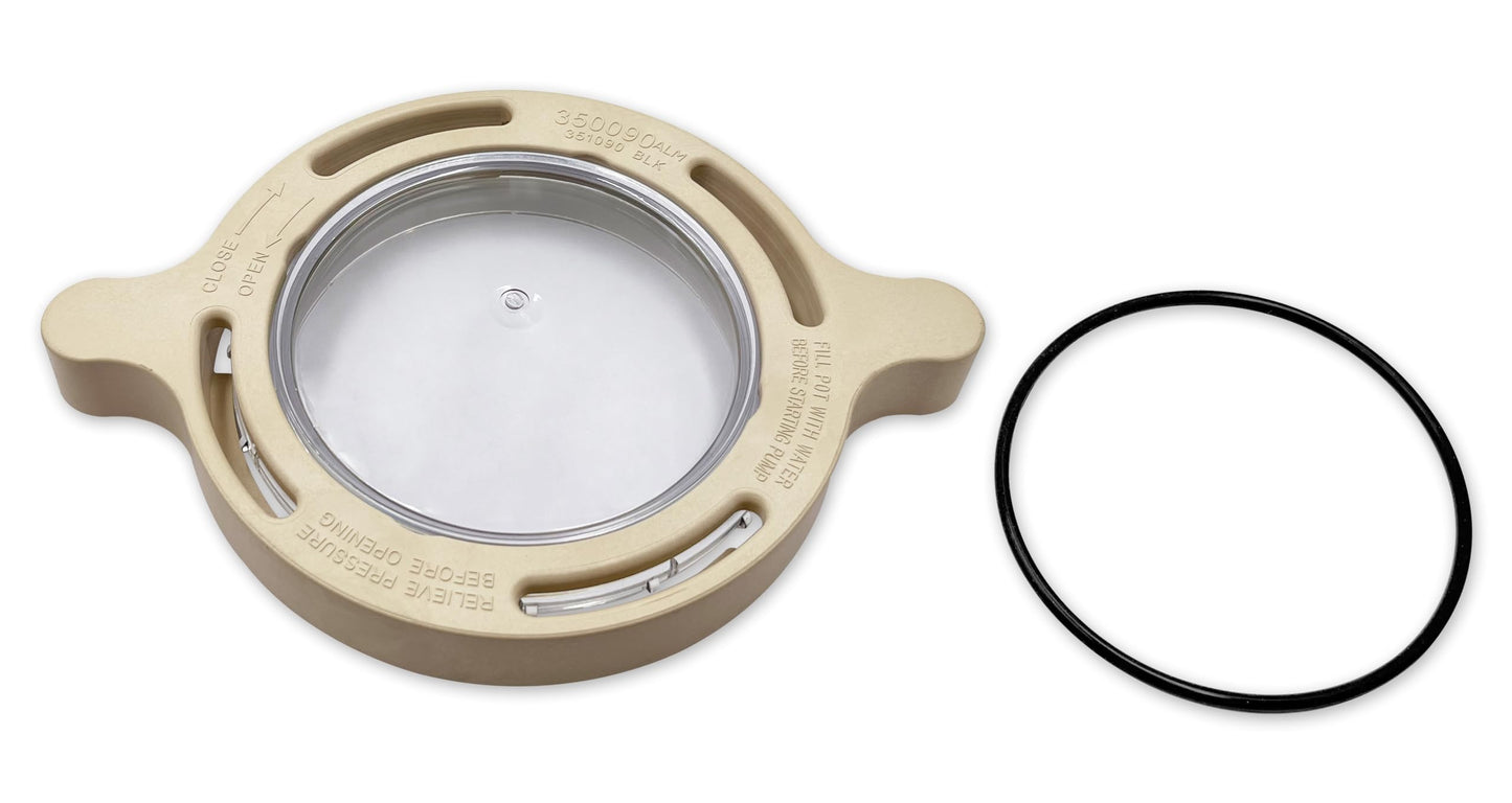 350090 Clamp and 350091 Lid Replacement for Superflo Inground Pool and Spa Pumps,Include O-ring,Complete Pool Pump Locking Ring Aftermarket Part.