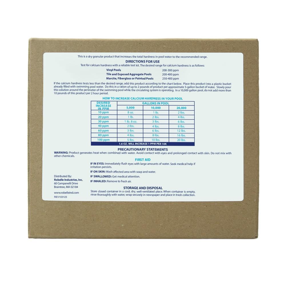 Robelle 32-Pounds Premium Pool Calcium Up, Calcium Hardness Increaser