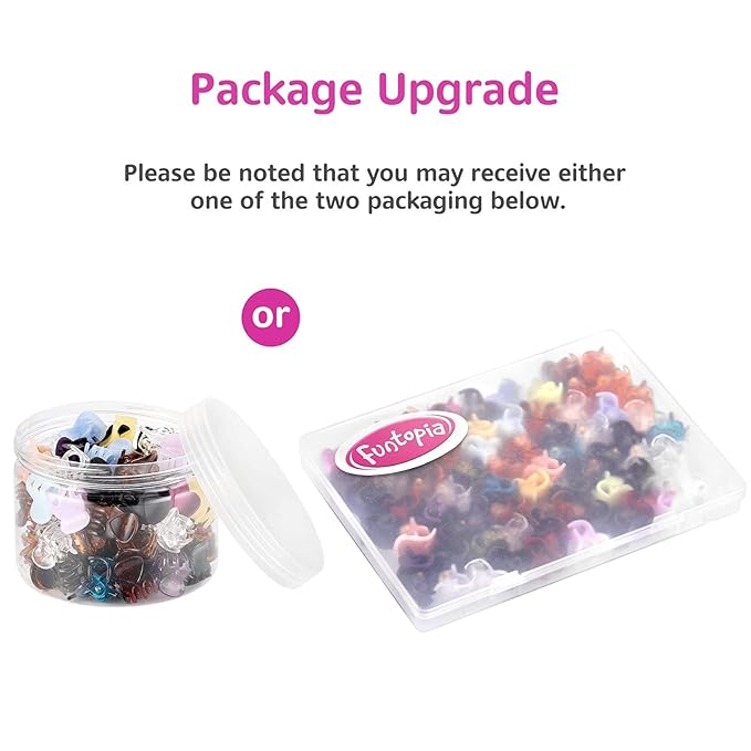 Mini Hair Claw Clips for Girls and Women, Funtopia 72 Pcs Small Hair Clips Pins Clamps Non Slip Tiny Plastic Jaw Clips (Assorted Colors)