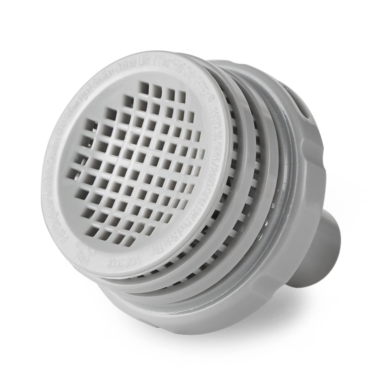 Intex 26004E Above Ground Swimming Pool Inlet Air Water Jet Replacement Part Kit; Includes Plunger Valve, Strainer Connector, Strainer Grid, etc.