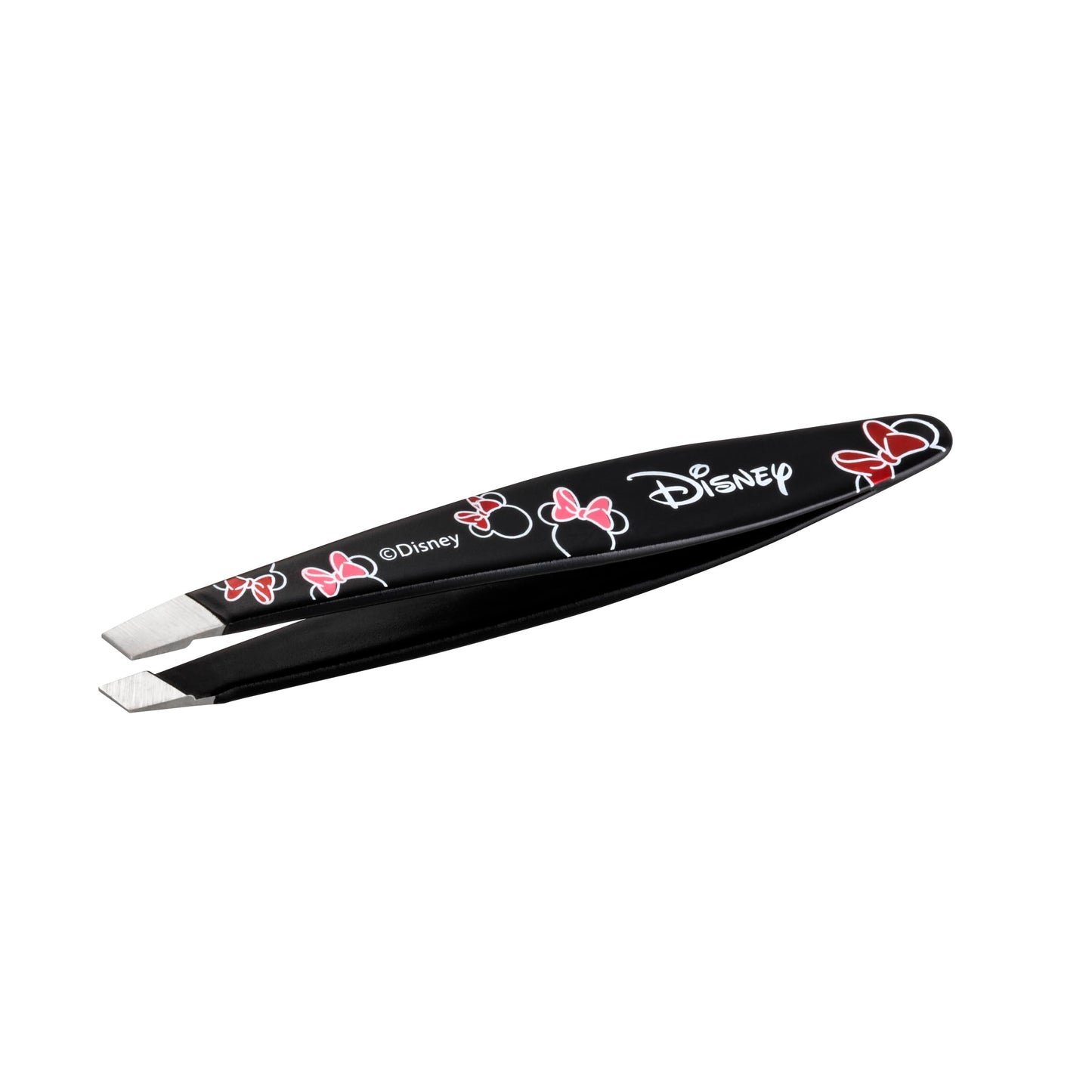 Tweezerman Disney's Minnie Mouse Ear-esistible Mini Slant Tweezer - Tweezers for Eyebrows, Travel Tweezers for Eyebrows, Facial Hair