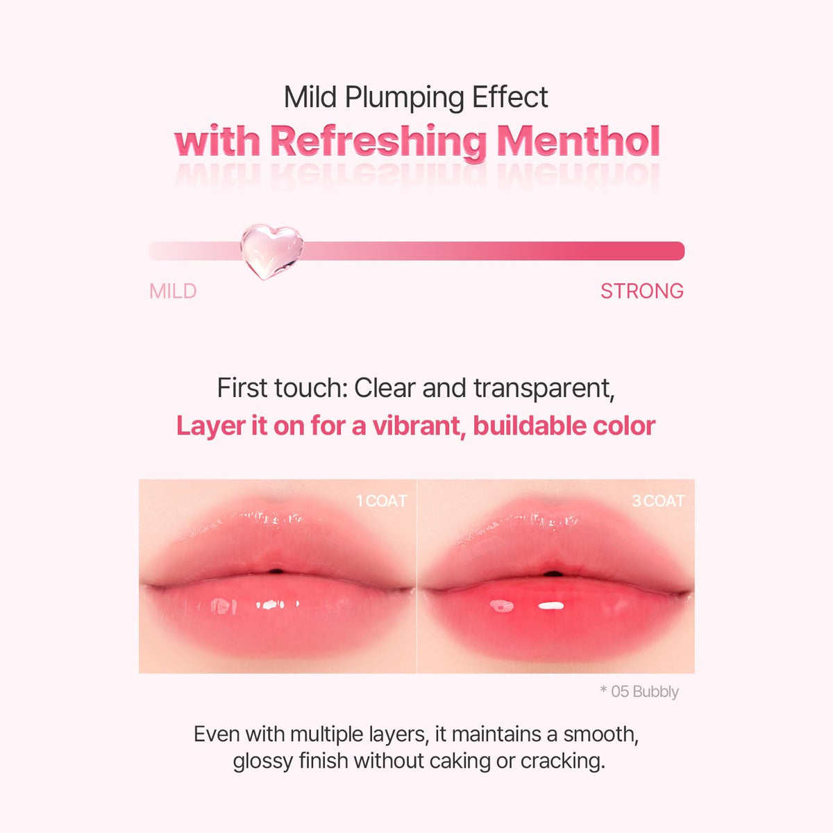 2aN Glaze Bouncing Tint – Lightweight, Moisturizing Lip Tint with High-Shine Finish, Smooth, Light Plumping, Comfortable Wear, Korean Makeup (Berry Shower, 0.16 oz)