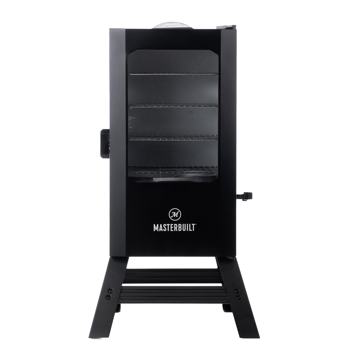 MasterbuiltÂ® 30-inch Digital Electric Vertical BBQ Smoker with Leg Kit, Side Wood Chip Loader and 710 Cooking Square Inches in Black, Model MB20070421