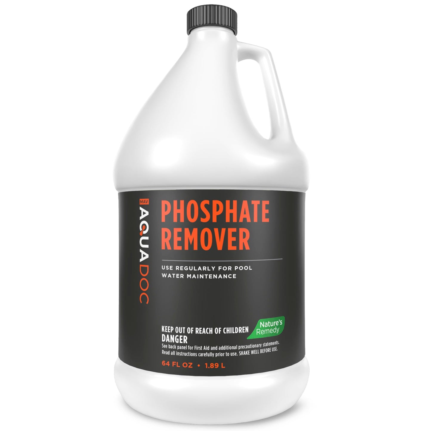 Pool Phosphate Remover - Fast Acting, Maximum Strength Phosphate Removal Pool Chemical - Perfect for Pool Openings to Make Your Pool Phosphate Free - AquaDoc (64 oz)
