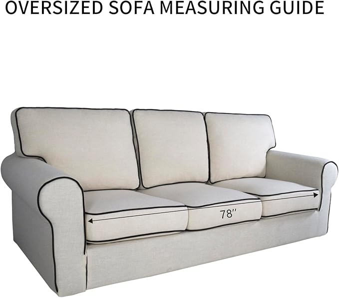 PureFit Super Stretch Sofa Slipcover – Spandex Non Slip Soft Couch Sofa Cover, Washable Furniture Protector with Non Skid Foam and Elastic Bottom for Kids, Pets （Oversized Sofa, Sage Green）