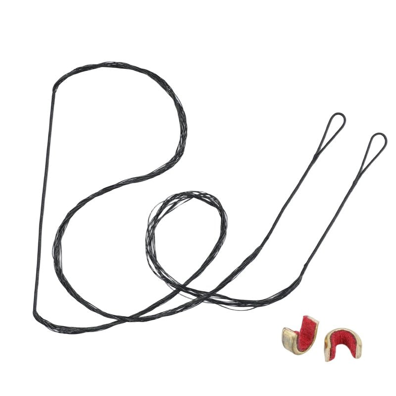 LWANO B55 Bow String,Replacement for Archery Recurve Traditional & Longbow Bowstring,12/14/16 Strands 48-70in,2 Brass Nocks Included (14 Strands (Recommended up to 50 lb), AMO 60"(Actual Length 56"))