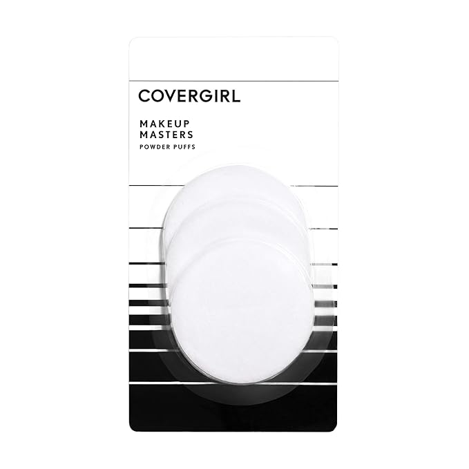 COVERGIRL Makeup Masters Powder Puffs, 3 ct, White (Pack of 2)