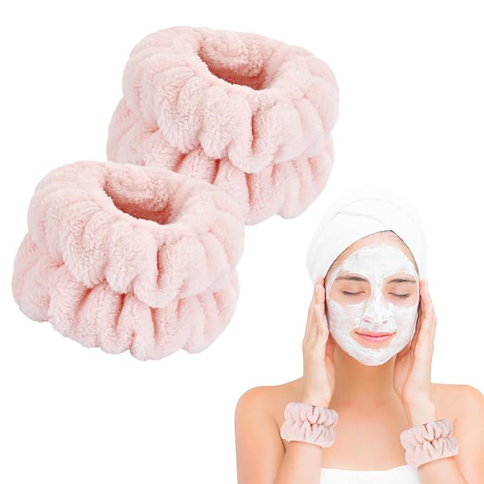 Wrist Bands for Washing Face-Dorbetar, Microfiber Wrist Towels for Washing Face, Spa Wristbands for Washing Face, Face Wash Wristbands, Arm Bands for Washing Face for Woman Children