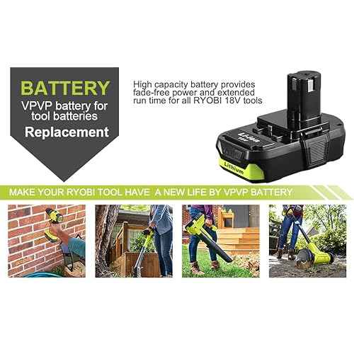 2 Pack Powerful 18V 3.0Ah P108 Replacement Battery for Ryobi 18V Battery Lithium P108 P102 P103 P104 P105 P107 P109 P190, Battery for Ryobi ONE+ Cordless Drill Tool