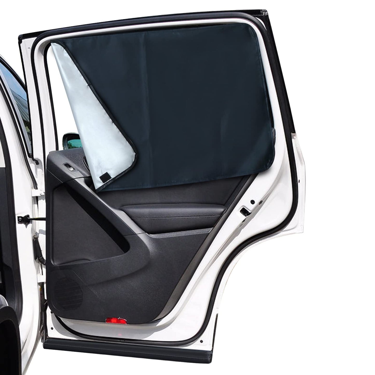 Lechin Car Window Shades for Side Window (2 Pack) - Car Window Shade for Baby - 31.5 * 20 in - with 10 M40 Magnets - Block Heats and UV Rays