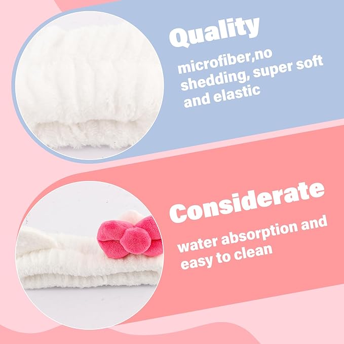 Canitor Kitty Spa Headband with Wrist Bands for Girl Cute Birthday Gifts Skincare Makeup Face Wash Headband Skin Care for 3 4 5 6 7 8 9 Year Old Gifts Accessories
