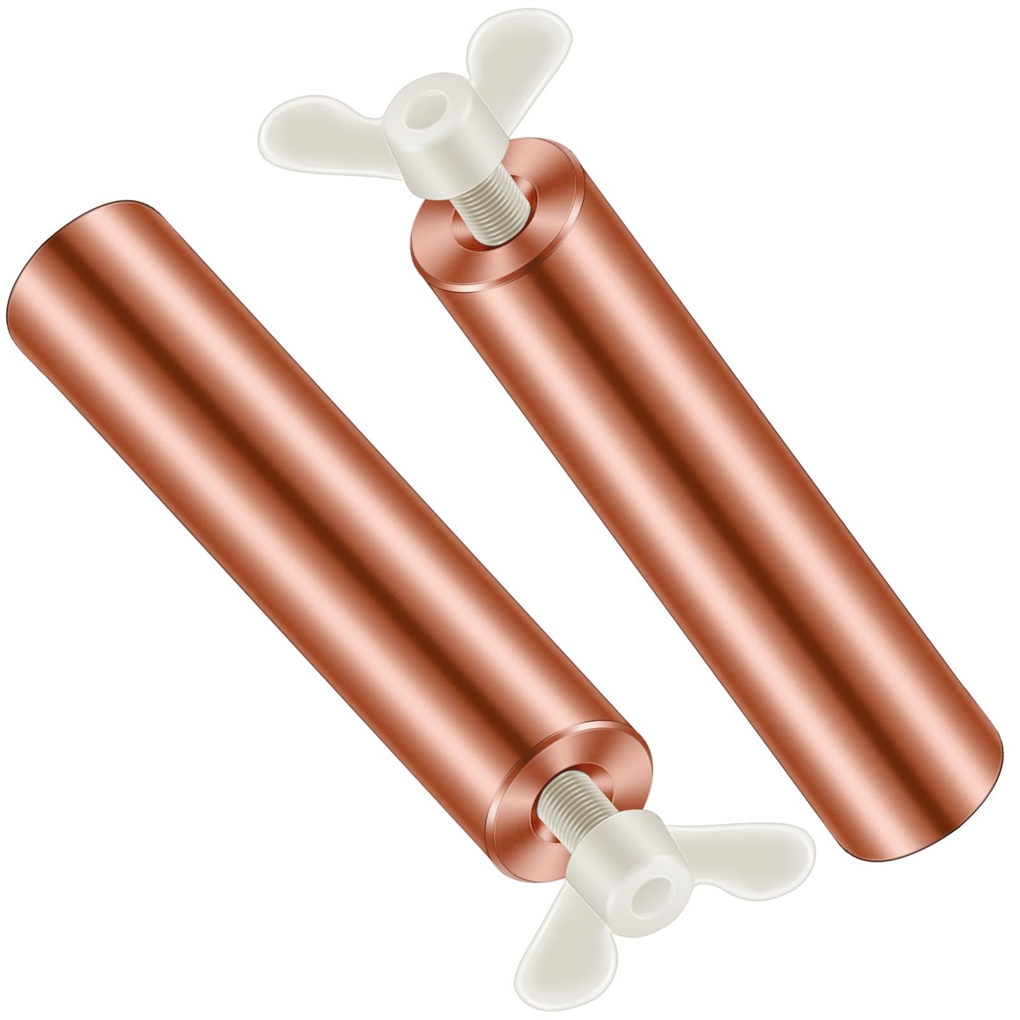 Kittmip Solar Copper Anode Copper Replacement L=4.13" D=0.71" for Solar Pool Ionizer Chlorine Cost Save for Reduce Irritations Cleans and Clears Your Pool (2)