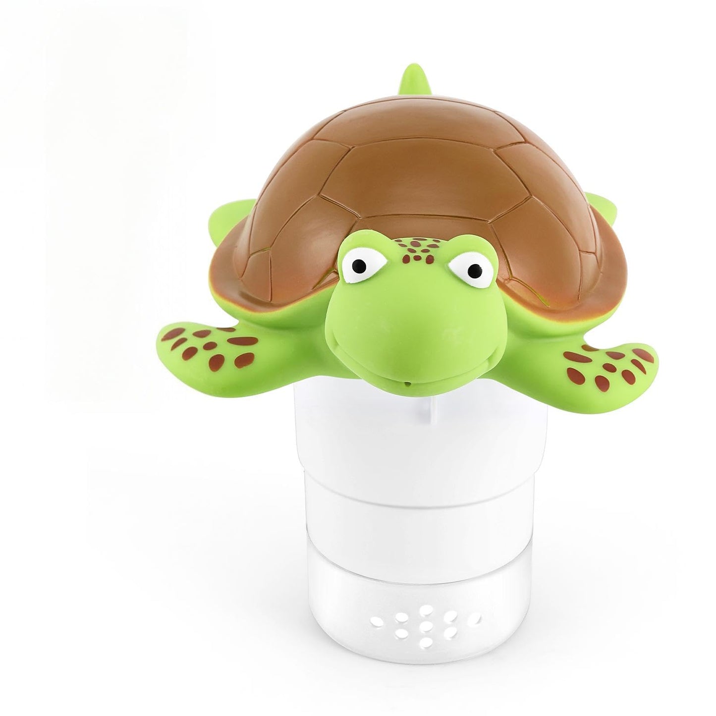 Pool Floating Chlorine Tablet Dispenser,Large Display Collapsible Chlorine Tablet Floater,Release Adjustable,Chlorine Tablet Floater for Indoor & Outdoor Swimming Pool,Hot Tub&SPA. (Turtle)