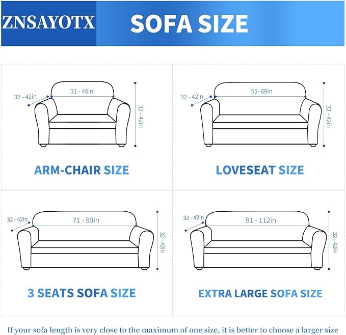 ZNSAYOTX 1 Piece Jacquard Chair Slipcovers for Living Room High Stretch Chair Covers with Arms Anti Slip Pets Friendly Couch Sofa Armchair Cover Furniture Protector (Small,New Pattern Light Coffee)