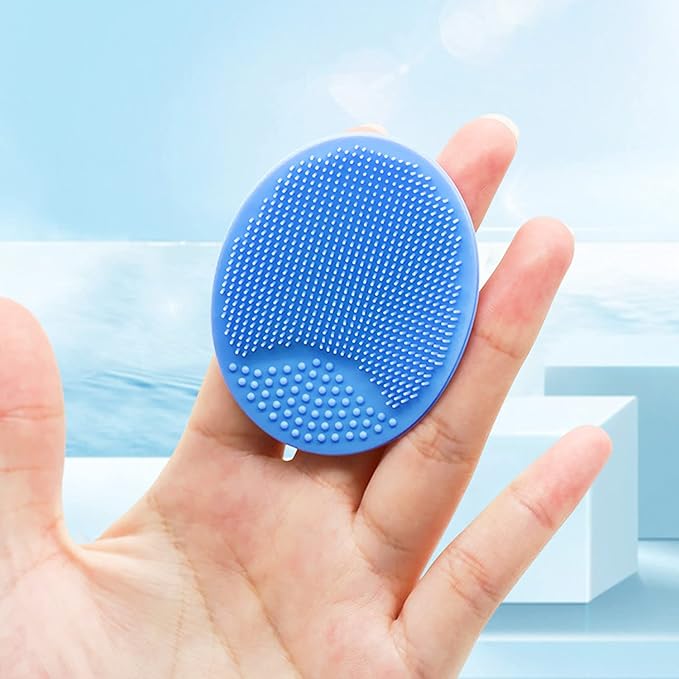 Silicone Facial Cleansing Brush - 4 Pack Face Scrubber & Exfoliator for Deep Cleaning, Soft Brush, Blackhead & Acne Pore Care
