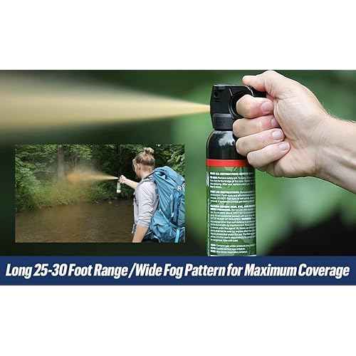 VEXOR Outdoorsman 9.2 oz. Pepper Spray 25-Foot Range for Ultimate Protection from Zarc
