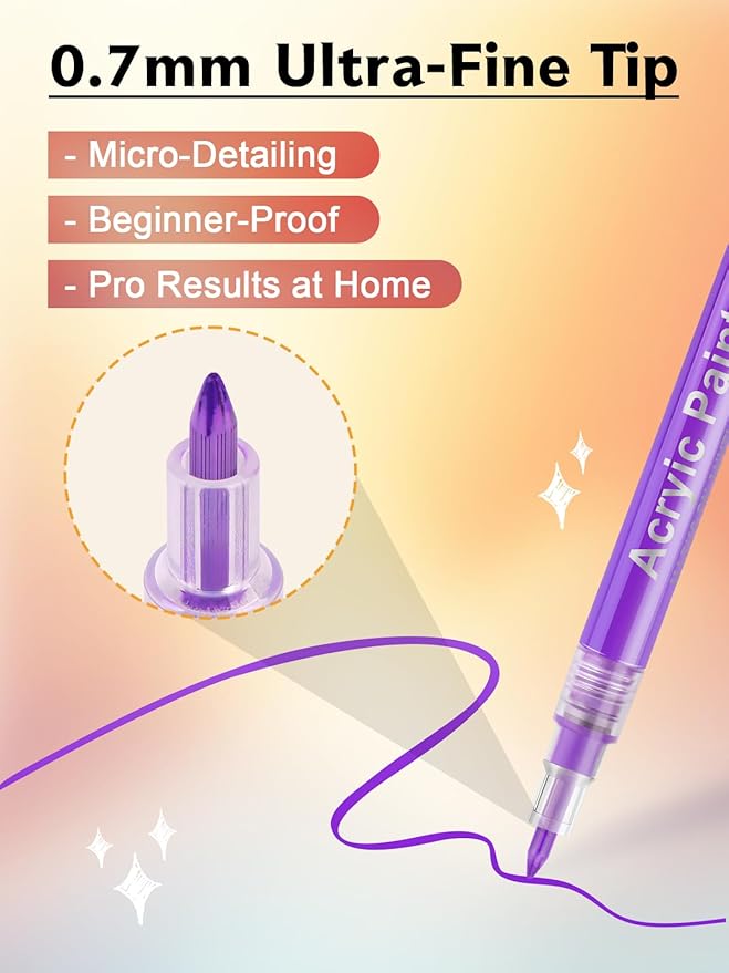 12 Color 3D Nail Art Pens Set, Kalolary 0.7MM Nail Polish Pens Nail Point Graffiti Dotting Pen Quick Drying Acrylic Paint Markers for Nail Art Design Home & Salon Nails DIY