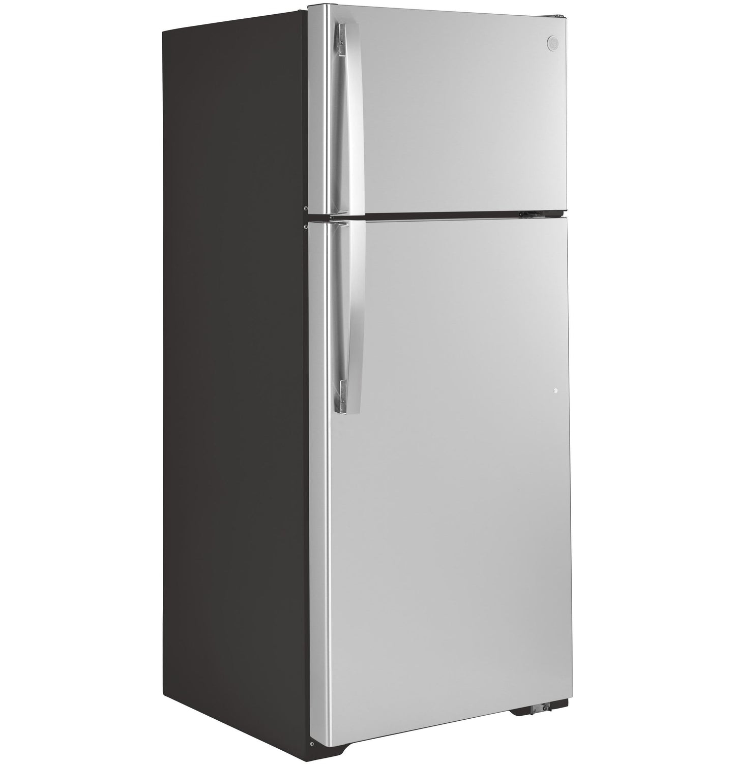 GE 17.5 Cu. Ft. Top Freezer Refrigerator in Fingerprint Resistant Stainless Steel