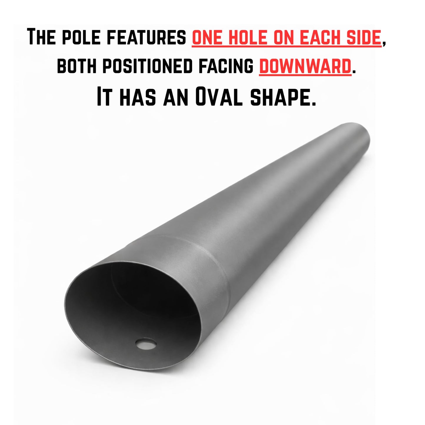 Replacement Horizontal Pool Leg, Pole & Frame Support Bar Gray Oval Compatible with Bestway & Coleman Power Steel 18ft x 48in and 16ft x 48in Above Ground Swimming Pools (Fits 2022+ Models)
