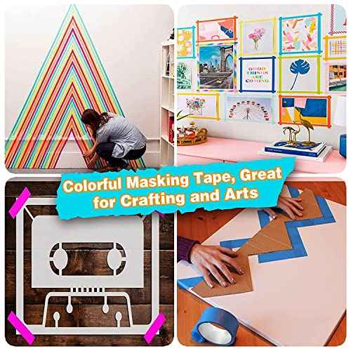 EDSRDRUS Thin Painters Tape 1/8", 1/4", 1/2" Width Options Painter's Tape Paint Tape Fine Line Masking Tape, Pinstriping Tape, DIY Art, Wall Decoration, Car Auto Paint Smart Selection 3" Large Core