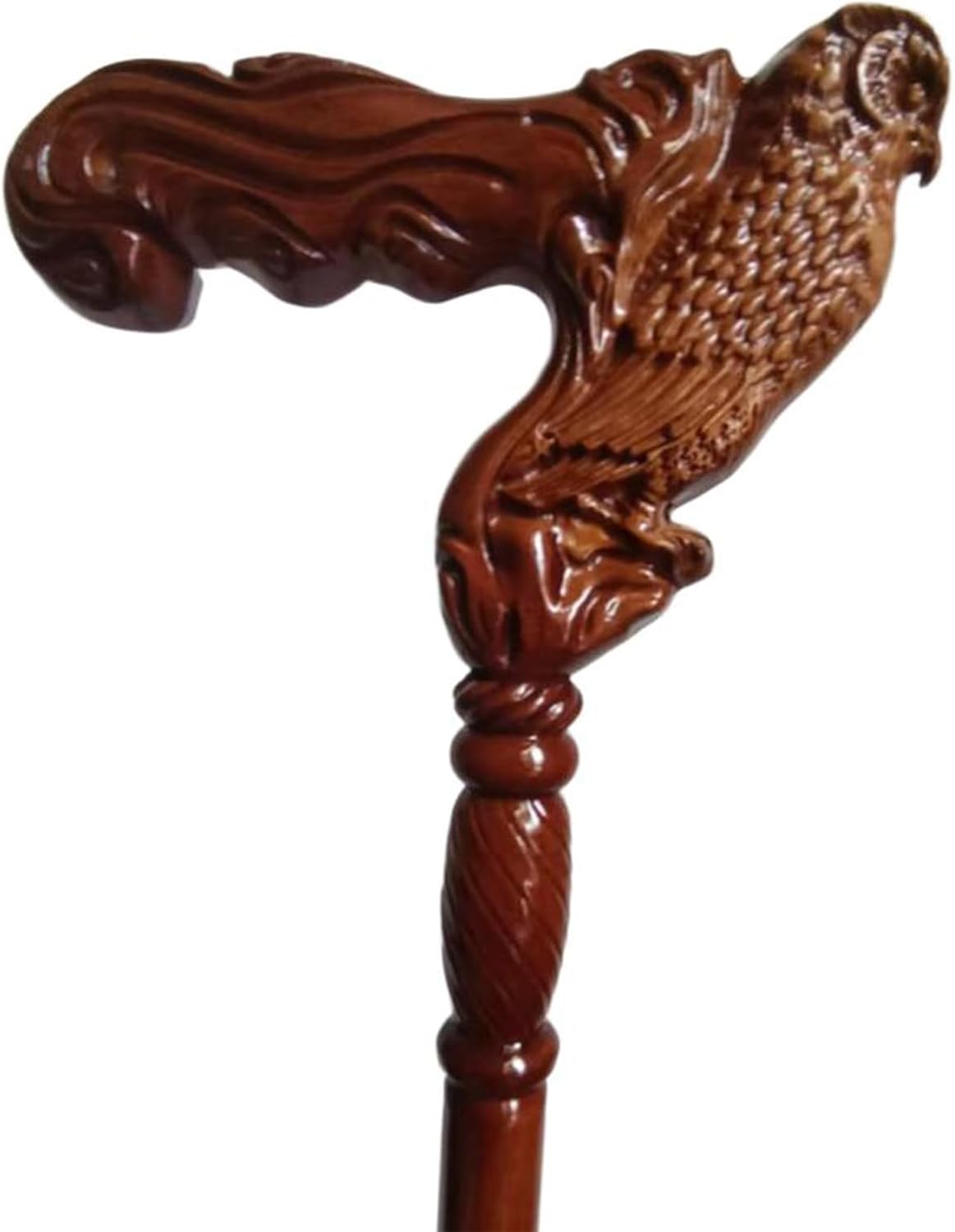 Animal Shape Hand Carved Walking Cane, Wooden Walking Stick Crutches, Comfort Ergonomic Handle Cane for Seniors Gifts, Men Women Old Elderly Walkings Canes