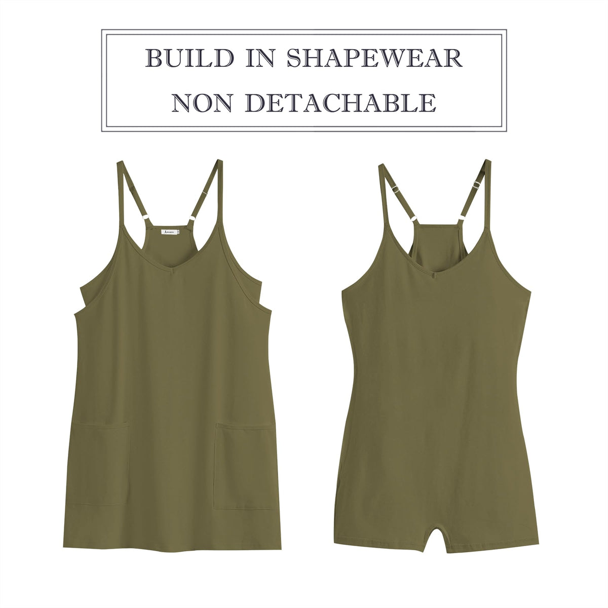 ANRABESS Women Athletic Dress Summer Tennis Workout Active Sports Mini Romper Dress Built in Shorts Travel Vacation Clothes