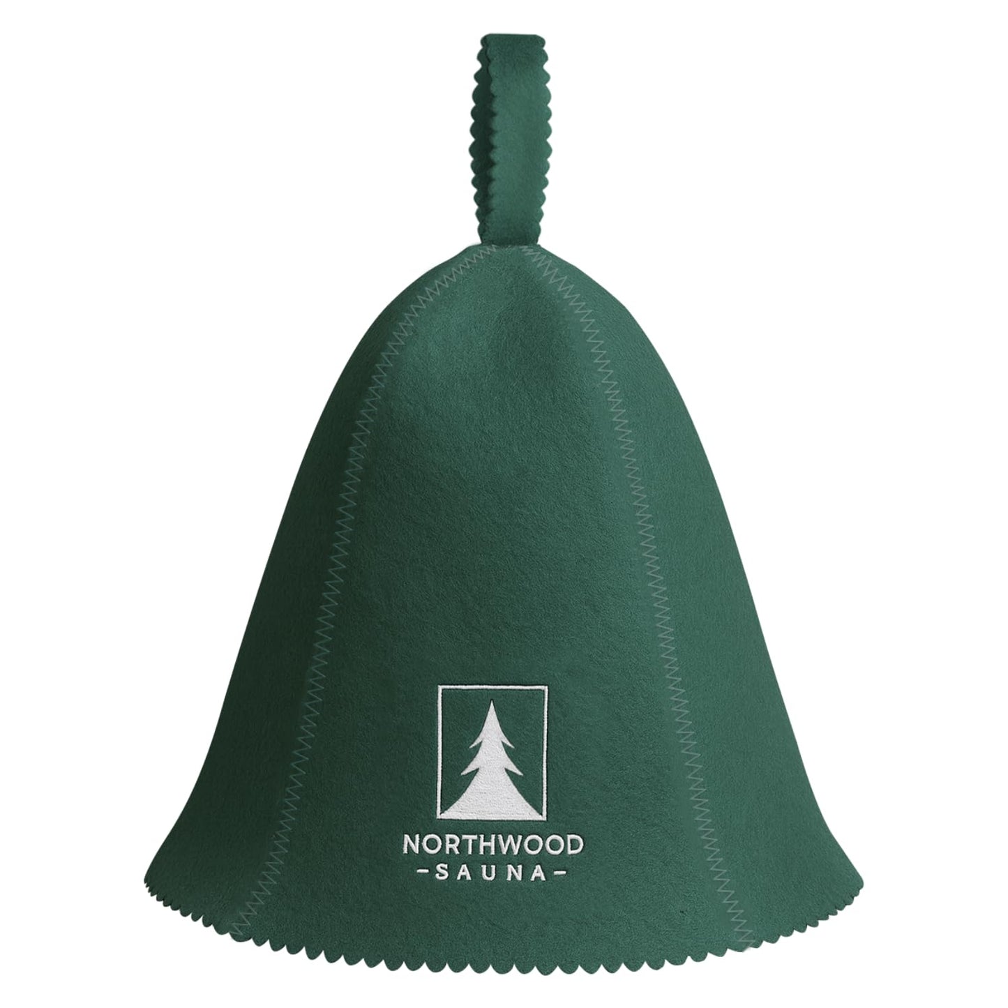 Northwood Sauna - Sauna Hat - 100% Wool Felt - Banya Hair Cap for Men & Women - One-Size-Fits-All - Spruce Green