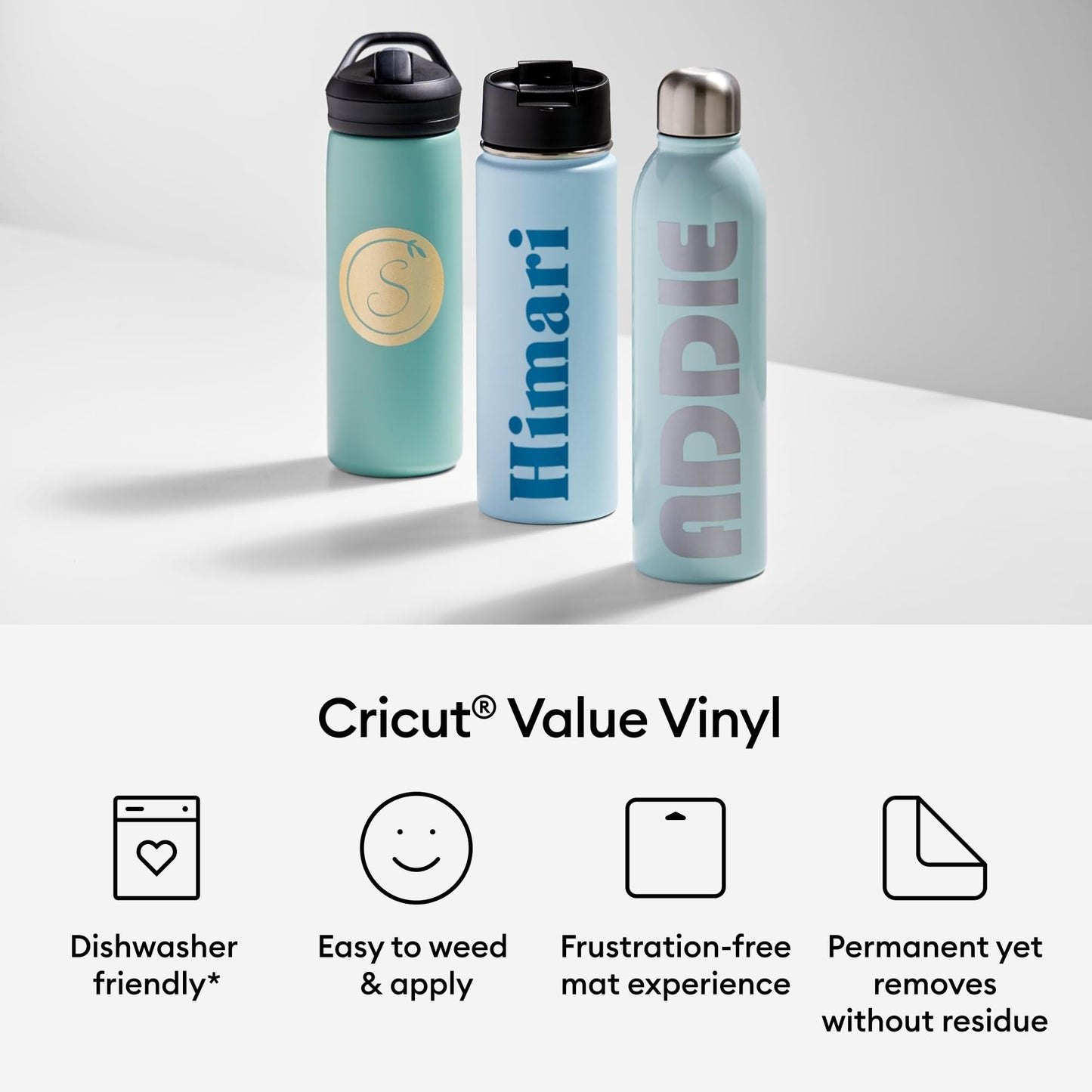 Cricut Value Permanent Vinyl, Black (12in X 35ft)