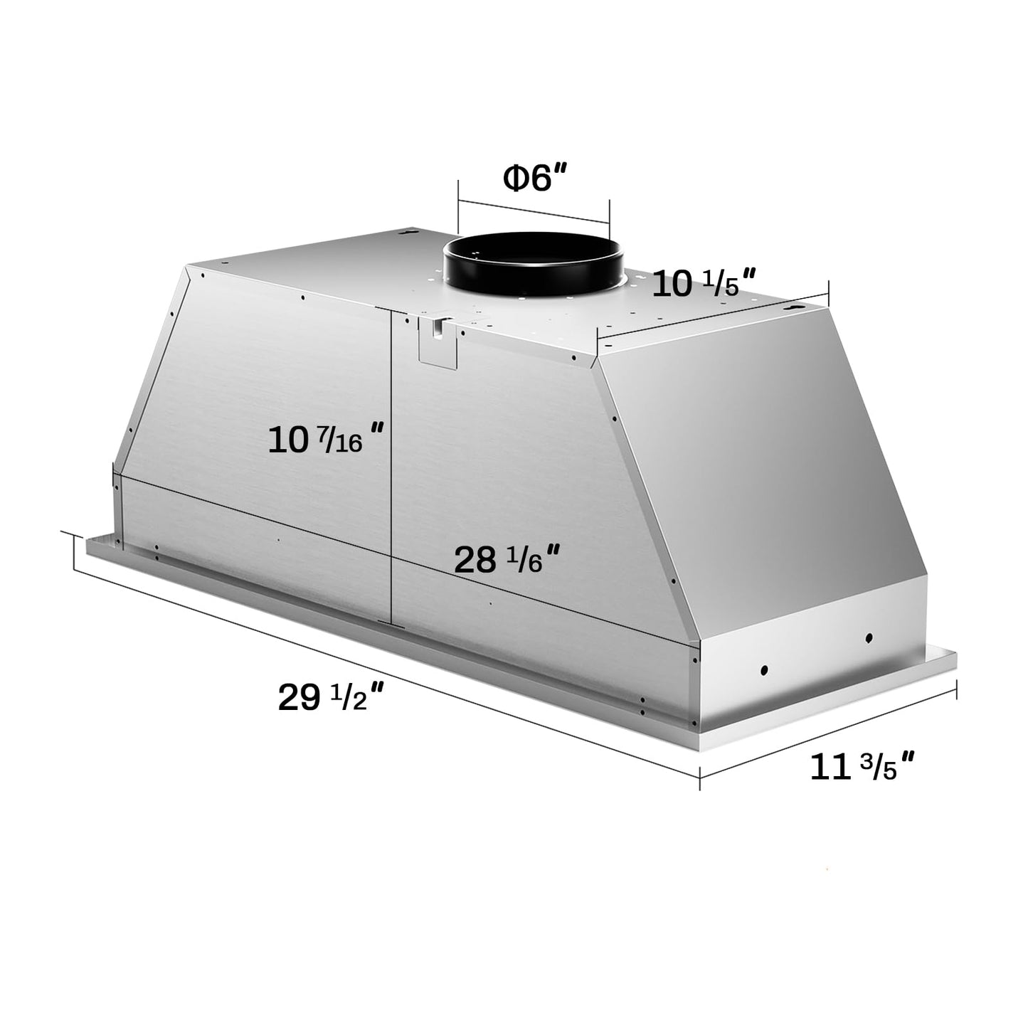 SOONYE Range Hood 30 inch, Insert Range Hood 600 CFM Kitchen Vent Stove Hood with 3 Speed Gestures Sensor Touch Control with Remote, Permanent Baffle Filter, Ducted/Ductless Convertible