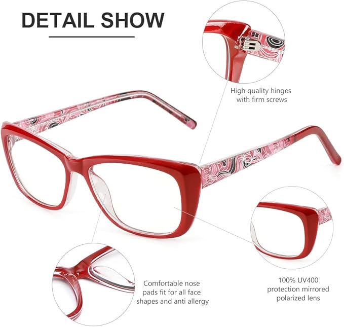 Cyxus Semi Rim Blue Light Glasses for Men Women TR90 Metal Frame UV Blocking Computer Glasses Clear Lens Square Eyewear