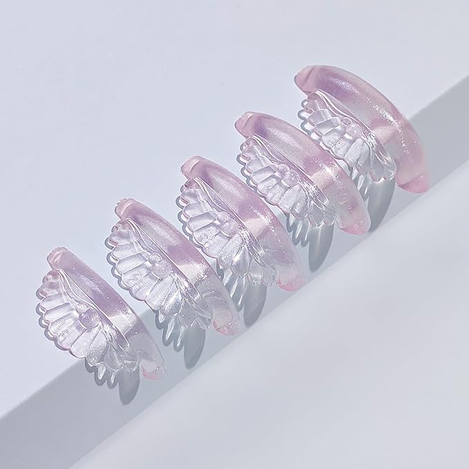 Libeauty Lash Lift Pads 10 Pcs/5 Sizes New Shell Shape Lash Lift Rods Reusable Silicon Lash Lift Shields DIY Use at Home or Salon Eyelash Lift Tools