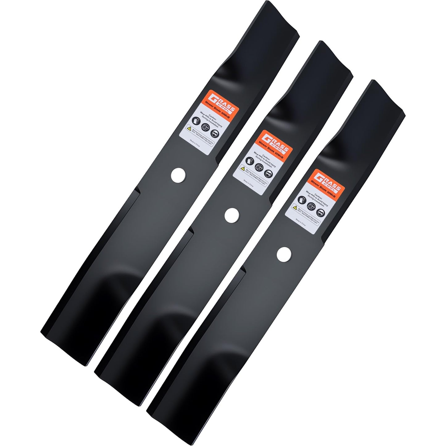 Grasscool 603995 52 inch Blades Compatible with Hustler Raptor SD Fastrack Super S Mini Z X-ONE Zero Turn 52'' Mower Replace for 795526 783753 30227-52x (Circle Hole)