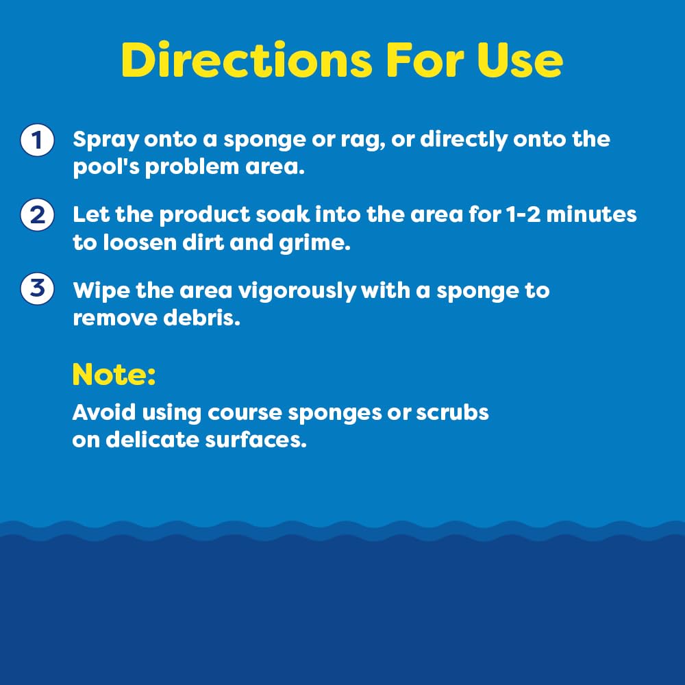 In The Swim Super Pool Tile and Vinyl Cleaner - Oil and Grime Remover - Alkaline Based - 1 Quart