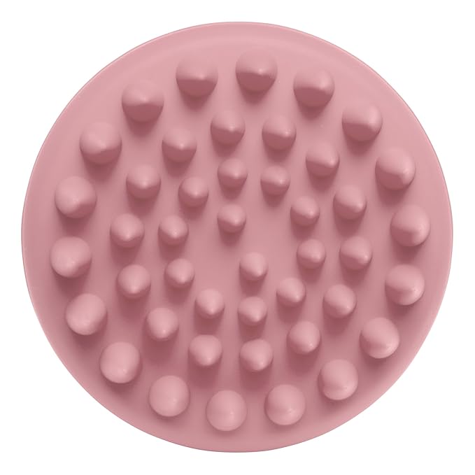 Diane Scalp Massage and Shampoo Brush with Soft Silicone Bristles, Exfoliates and Cleanses Scalp, Promotes Scalp Circulation, Evenly Distributes Hair Oil, Clear