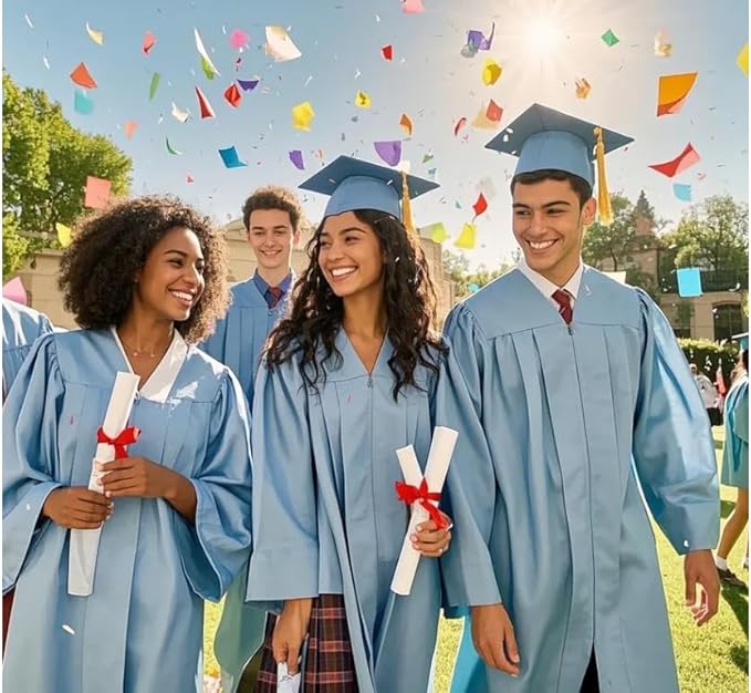 GradPlaza Matte Graduation Cap 2025 and 2026 Tassel Adult Graduation hat for High School College