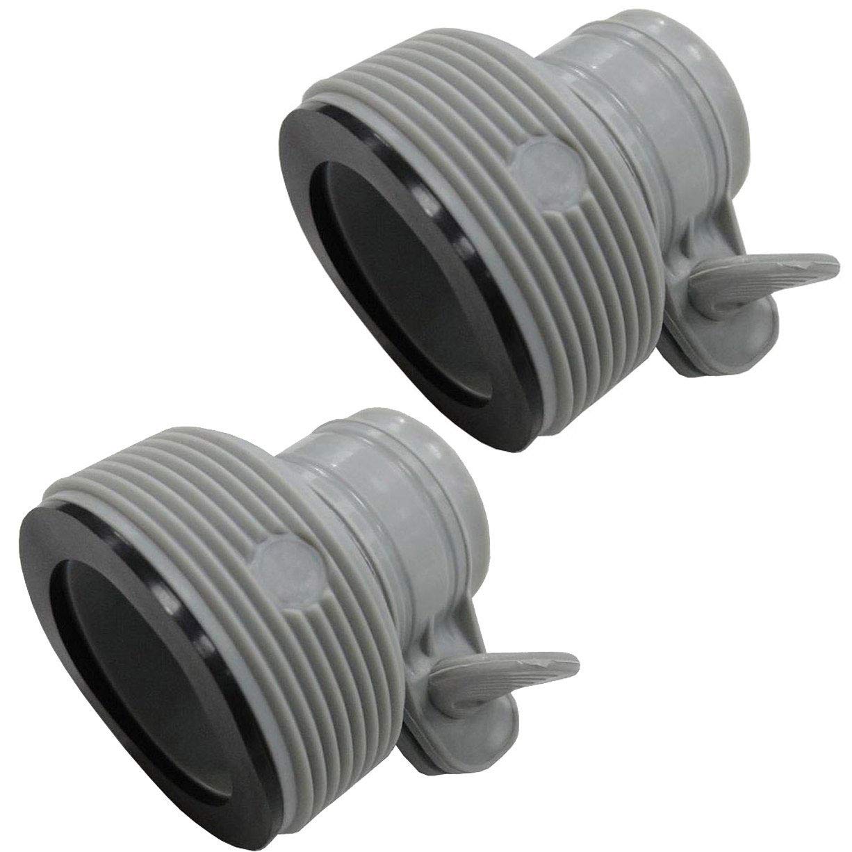 Intex Above Ground Plunger Valves with Gaskets & Nuts + Hose Adapters (2 Each)