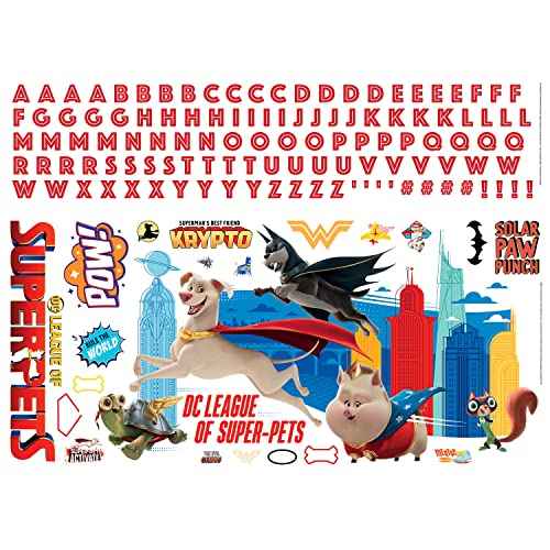 RoomMates RMK5263GM DC Super Pets Peel and Stick Giant Wall Decals