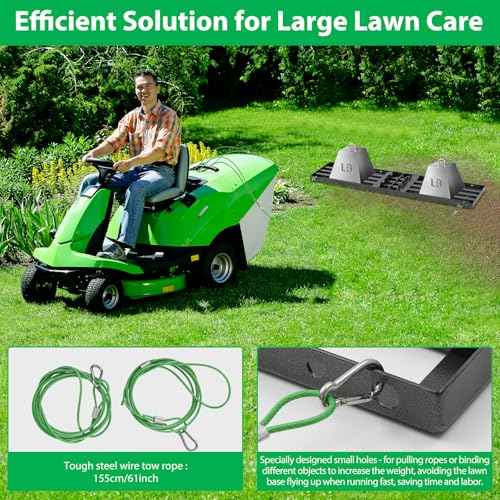 Pragmatist Lawn Leveling Rake, 34"x9.4" Leveling Rake 68" Leveler Tool Big Lawn Leveler Stainless Steel Landscaping Tool for Garden, Golf Lawn, Farm, Pasture, Yard Tool
