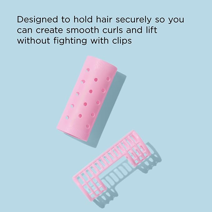Diane Snap-On Magnetic Rollers Pack of 8 Hair Curlers for Women and Girls, Small, Diameter, Pink, D4719, 8 Count (Pack of 1)
