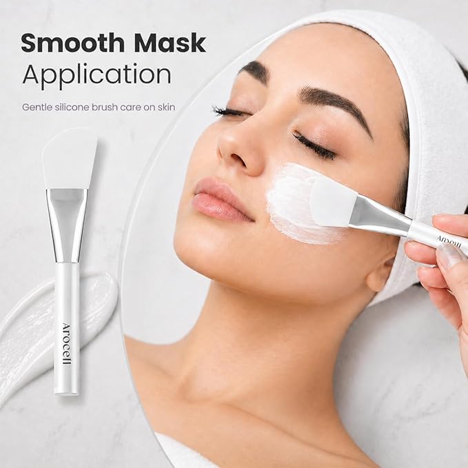 AROCELL Face Mask Soft Silicone Brush Skin Care Tools Moisturizer Applicator & Skincare Brush for Facials